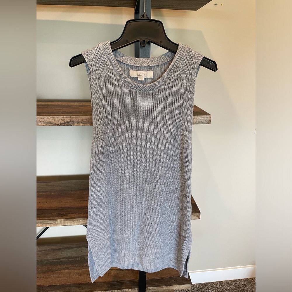 Ann Taylor LOFT Grey Knit Tunic